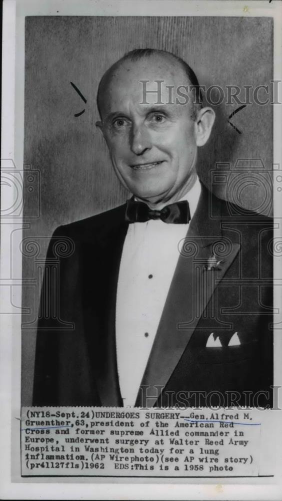 1958 Press Photo General Alfred M. Gruenther - spw02674 - Historic Images