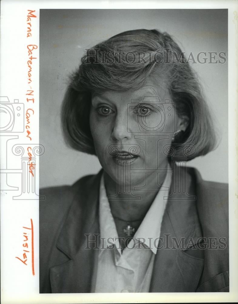 1991 Press Photo Marna Bateman of North Idaho Cancer Center. - spa37010 - Historic Images
