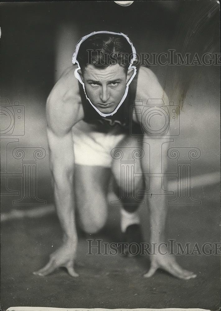 1928 Press Photo Stevenson Iowa Sprinter and 440 Man - nef64163 - Historic Images