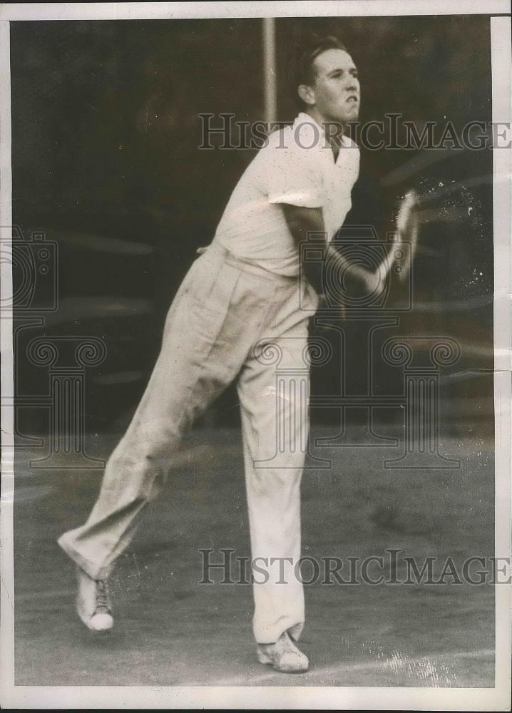 1937 Press Photo Arthur Hendrix at Miami-Biltmore Tennis Championship - Historic Images