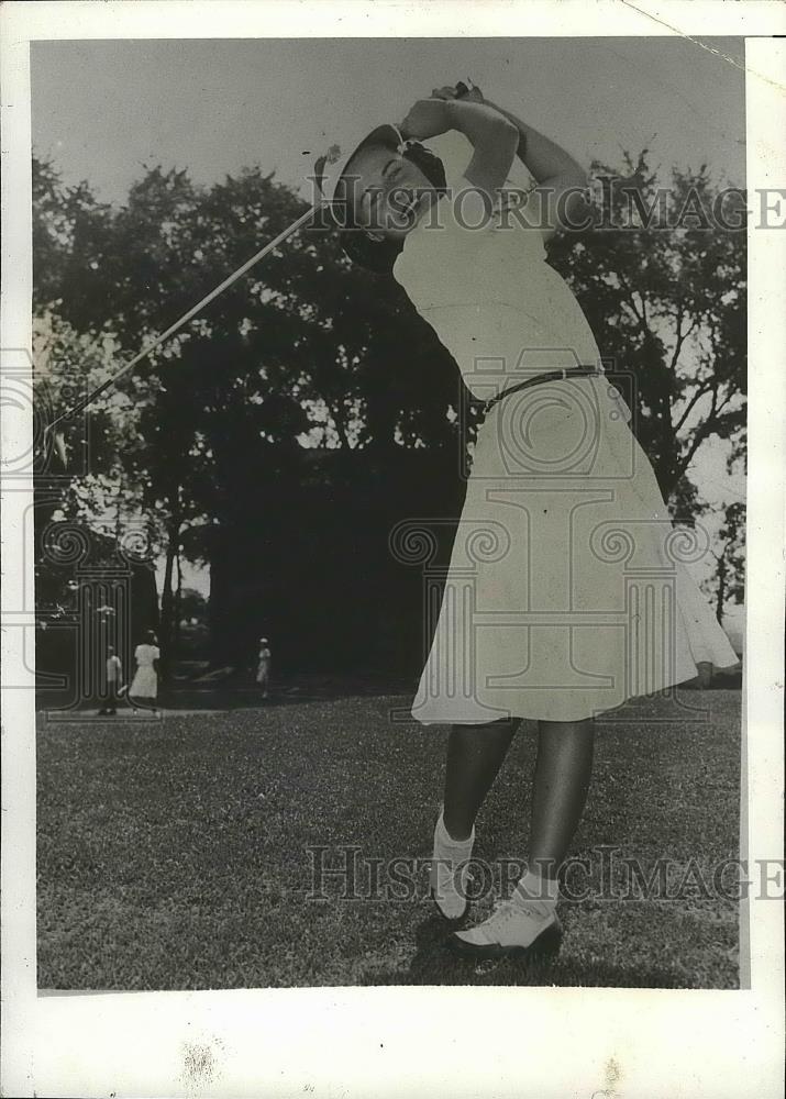 1941 Press Photo Ruth Thomas in the first annual Women&#39;s Intercollegiate - Historic Images