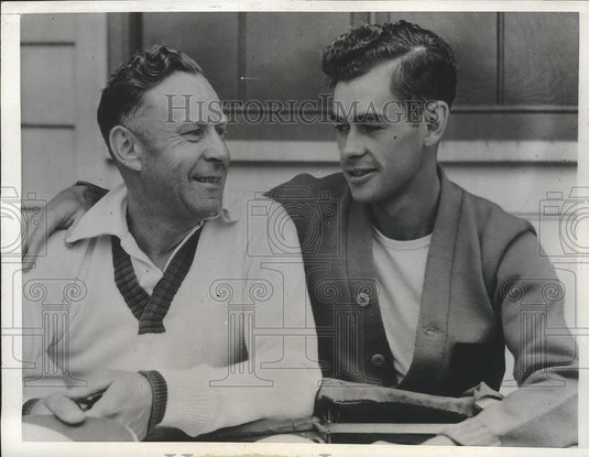 1941 Press Photo Dr.W.P. Widen and Edward Olson in Men'sDouble Championshio - Historic Images