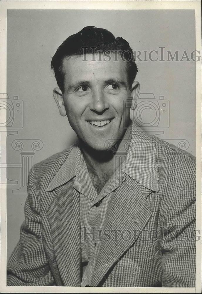 1946 Press Photo Harry White, Survived Skiing Accident in Sierra Mountains - Historic Images