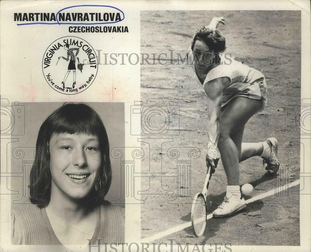 1976 Press Photo Martina Navratilova of Czechoslovakia - nef63792 - Historic Images