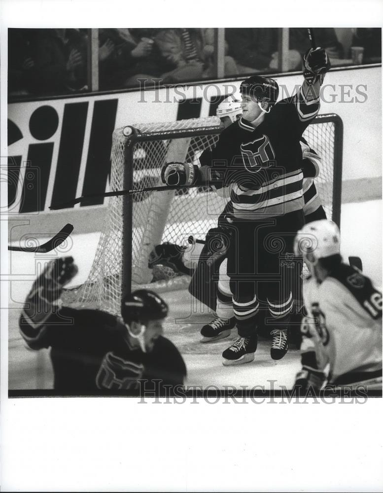1996 Press Photo Jeff O'Neil of Boston Bruins Hockey vs. Whalers - nef64271 - Historic Images