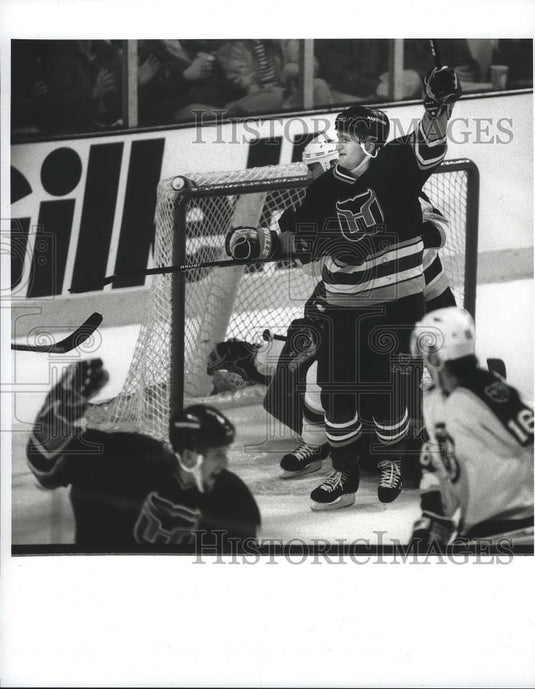 1996 Press Photo Jeff O'Neil of Boston Bruins Hockey vs. Whalers - nef64271 - Historic Images