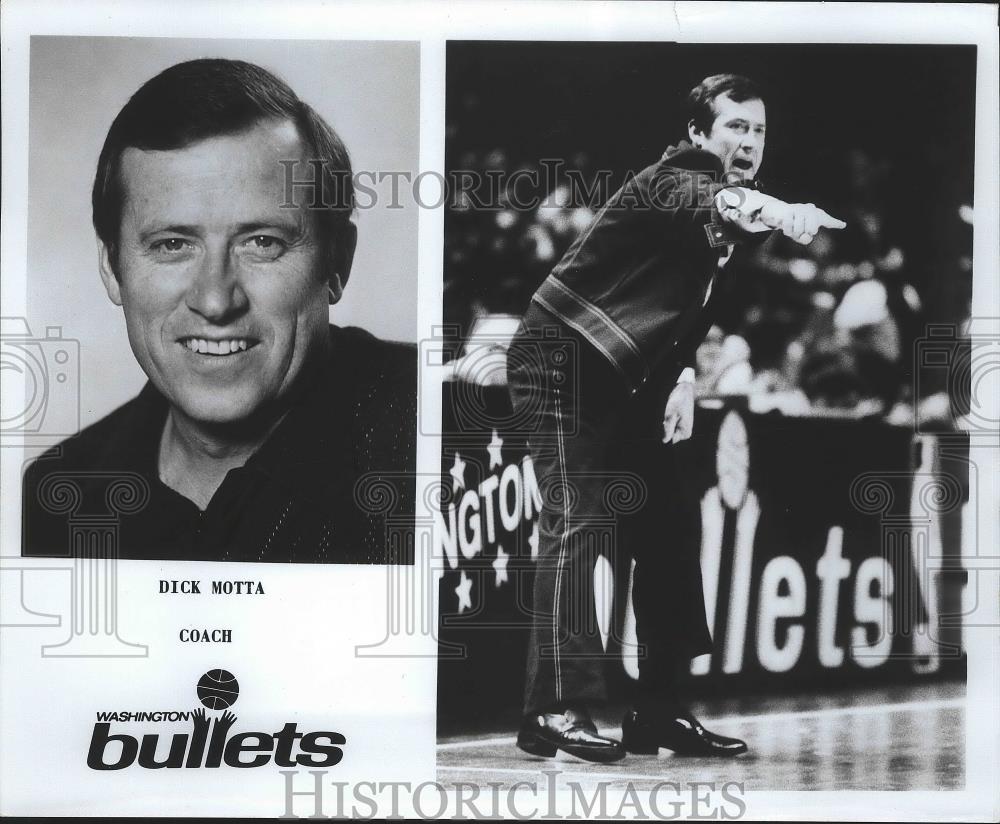 Press Photo Couch Dick Motta of the Washington Bullets Basketball - nef63727 - Historic Images