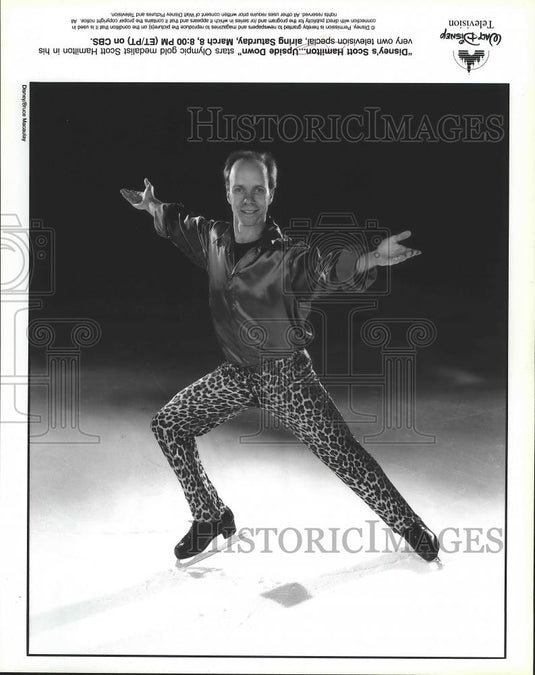 Press Photo Figure Skating "Disney's Scott Hamilton... Upside Down" - nef64331 - Historic Images