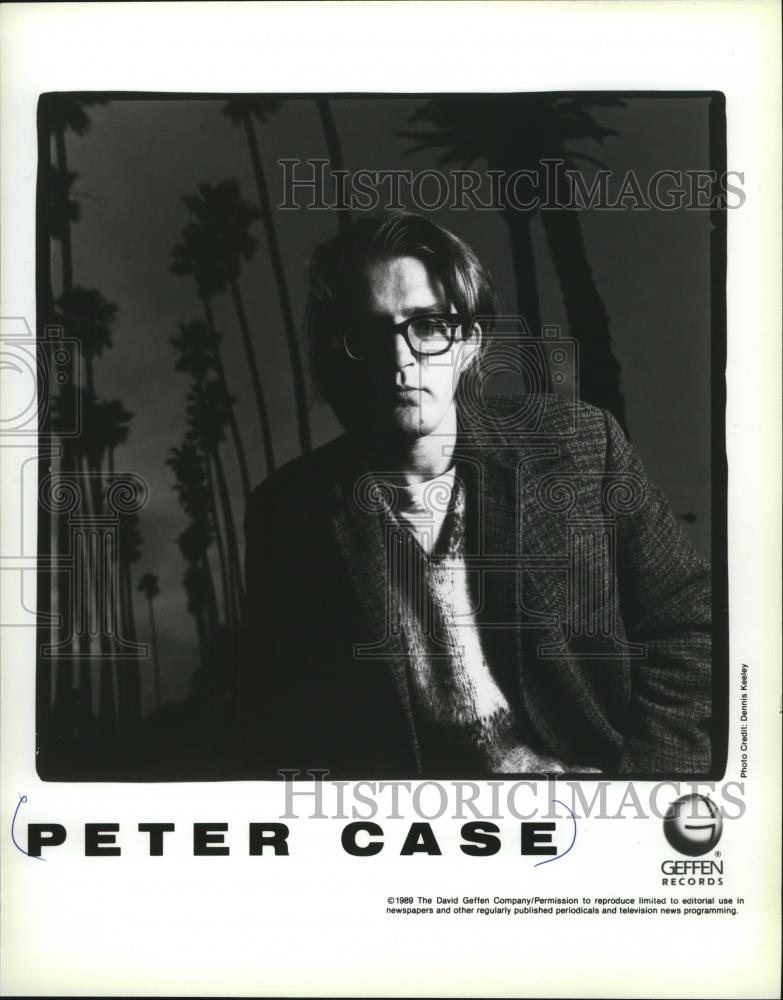 1989 Press Photo Peter Case, the man with the palm trees - mja53002 - Historic Images