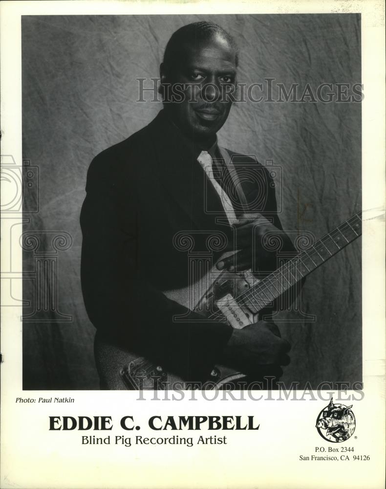 1995 Press Photo Eddie C. Campbell, Blind Pig Recording Artist - mja52987 - Historic Images