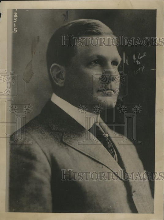 1921 Press Photo Fred Wallis US Commissioner of Immigration - nef60264 - Historic Images