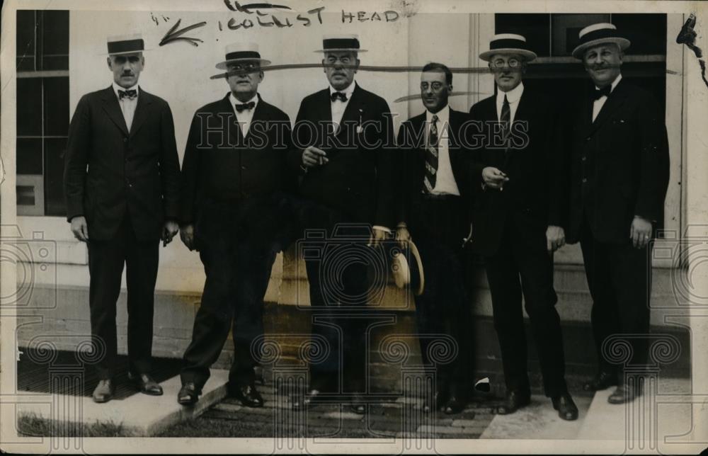 1923 Press Photo SD Warriner, W Richards, TM Dodson at the White House - Historic Images