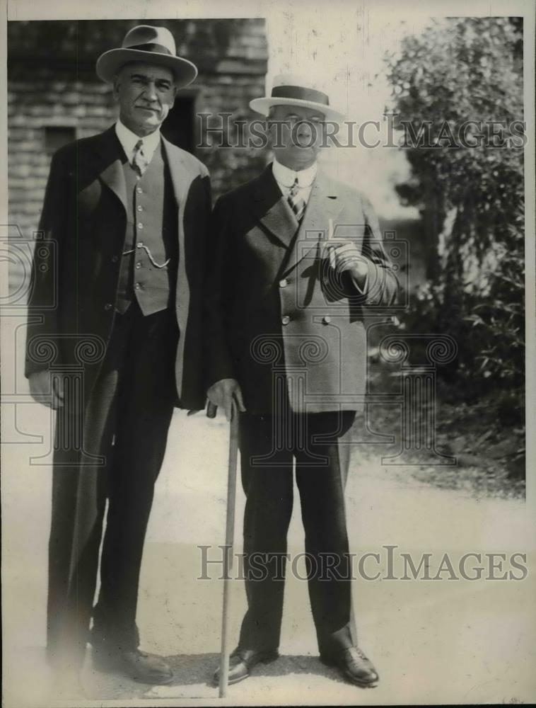 1928 Press Photo CT Senator John Tilson &amp; Senator Hiram Johnson of CA - Historic Images