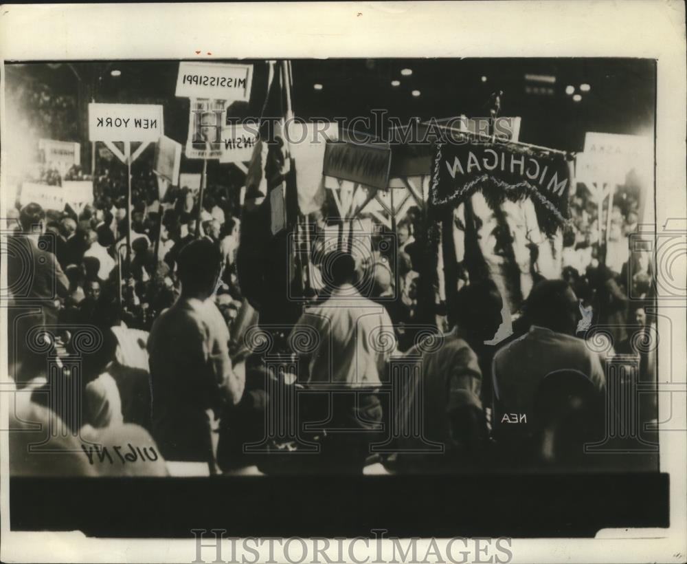 1928 Press Photo Scene at Democratic National Convention in Houston, Texas - Historic Images