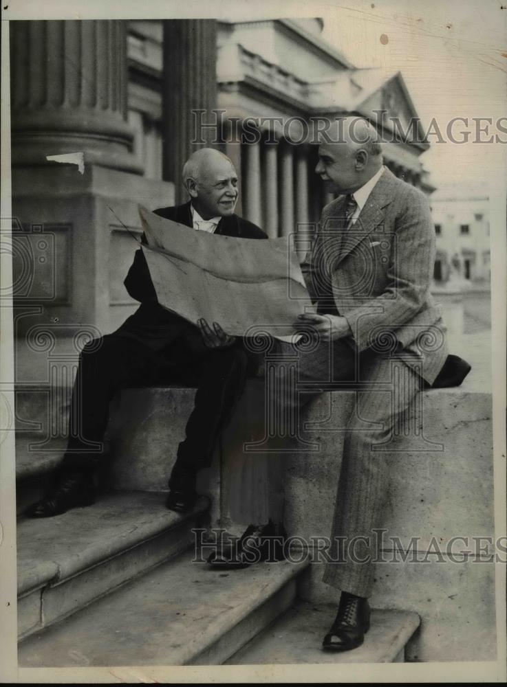 1930 Press Photo William Andy Smith Congressional record clerk & William Page - Historic Images