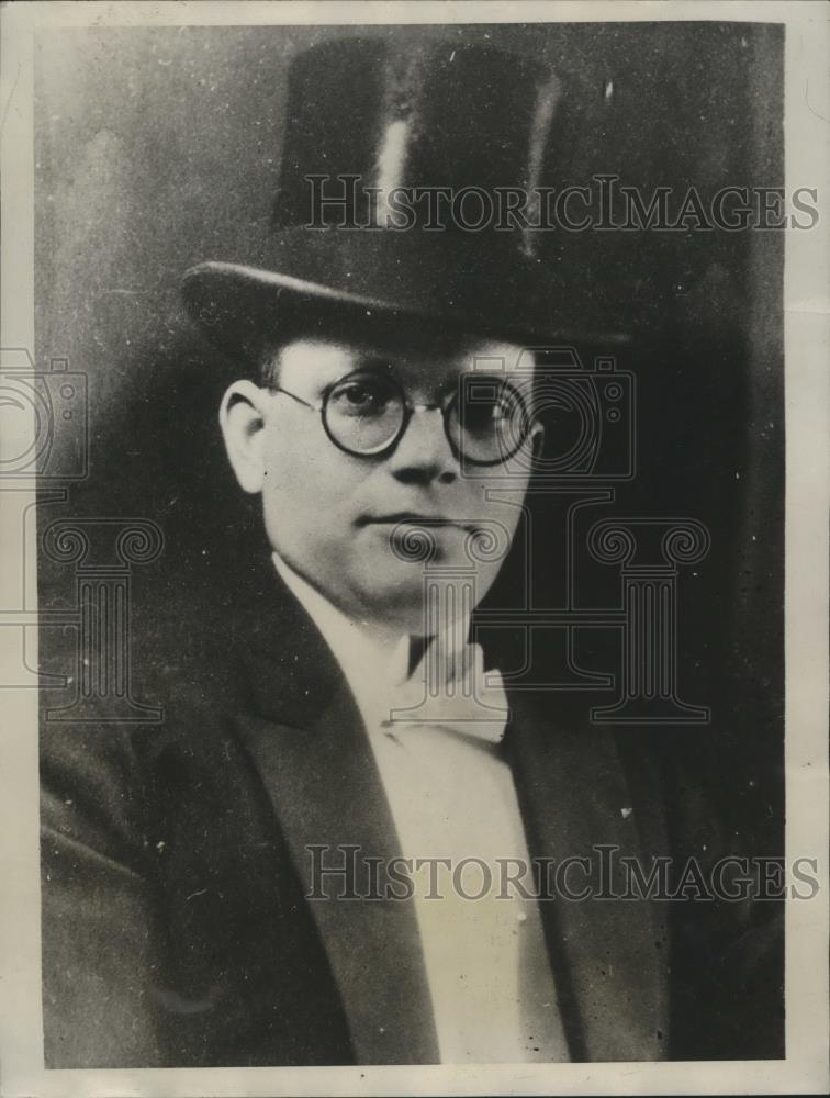 1931 Press Photo Dr.Charles Margold prominent sociologist and sex life student - Historic Images