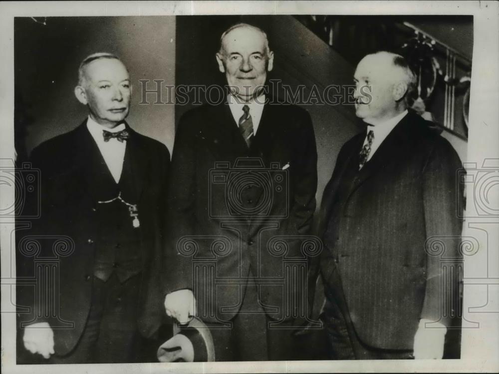 1932 Press Photo AFL convention Thomas Donnelly, George White, James Wilson - Historic Images