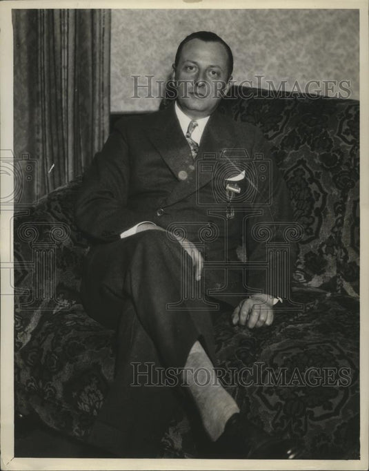 1932 Press Photo Frank N Belgranu California's 
Foremost Legion Commander Cand - Historic Images