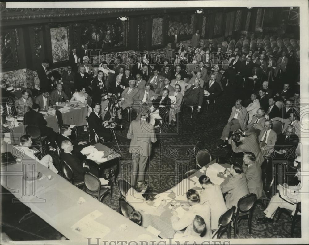 1932 Press Photo View of Democratic Resolutions Committee in session - nef60140 - Historic Images