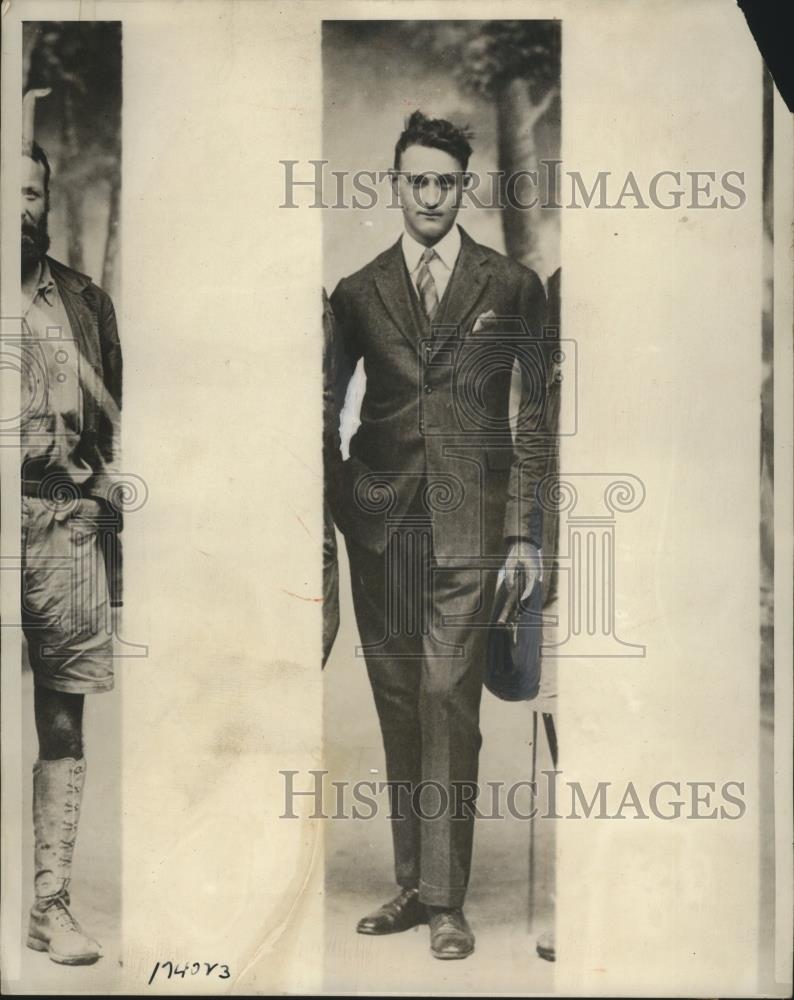 1932 Press Photo Culver B ChamberlaAssaulted & Severely Beaten by Japanese Soldi - Historic Images