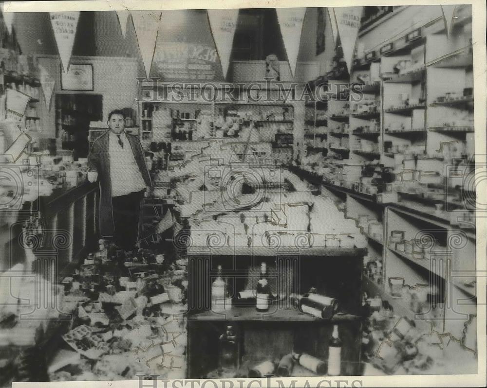 1933 Press Photo A Drugstore in Walnut Park California After The Earthquake - Historic Images