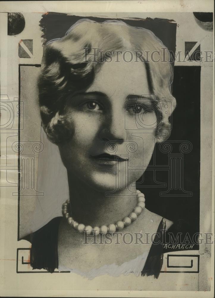 1933 Press Photo Mary Fahey, sweetheart of kidnapped youth, John J. O&#39;Connell - Historic Images