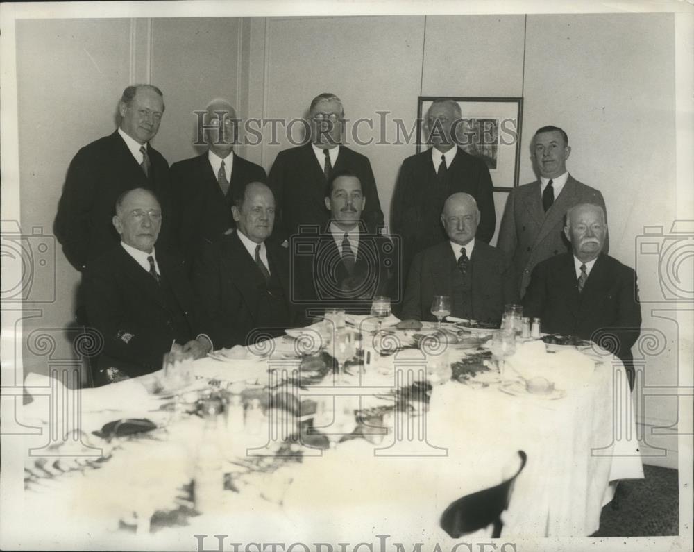 1933 Press Photo Plan Dinner in Honor of Postmaster Gen James Farley - Historic Images