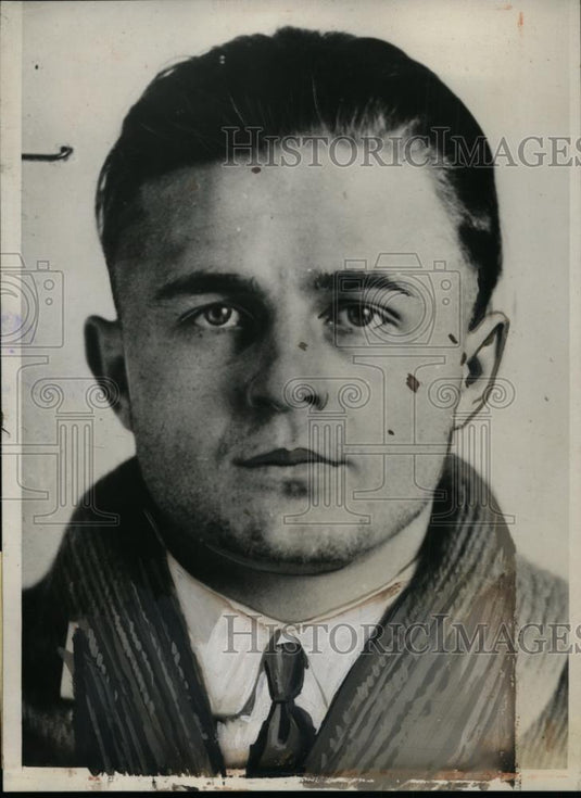 1934 Press Photo Harold St. Clair aka Lee Armstrong of Dr. Homer Meyers Murder - Historic Images