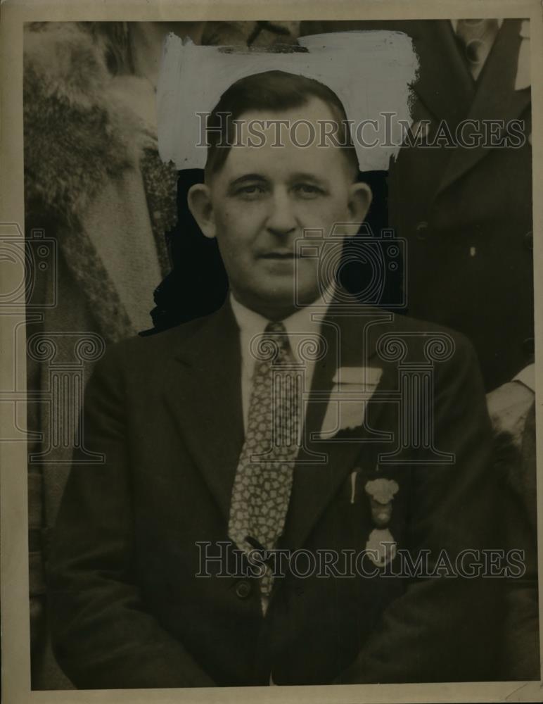 1934 Press Photo Edward J Haugh leader of Painters Union - neo00856 - Historic Images