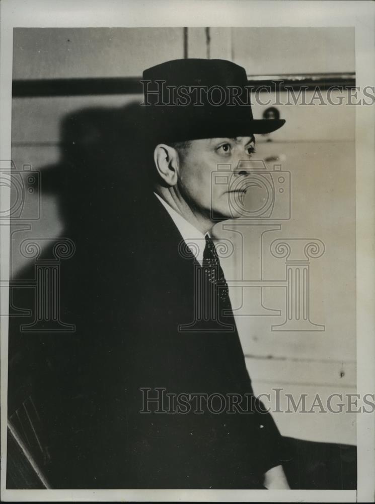 1935 Press Photo George Hamlin Arrested in Amarillo, Texas for Wife&#39;s Murder - Historic Images