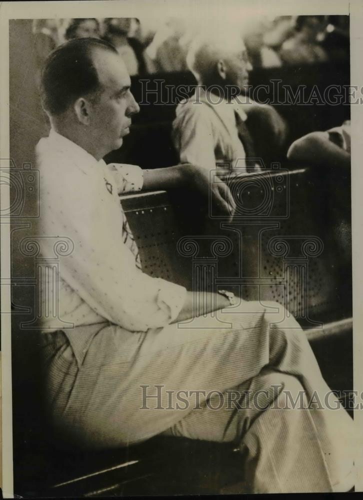 1935 Press Photo John Hallmark Father of Murdered Mildred Hallmark, Peoria - Historic Images