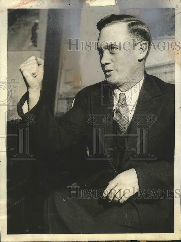 1935 Press Photo Warren K.Billings convicted with Preparedness Day Bombing - Historic Images