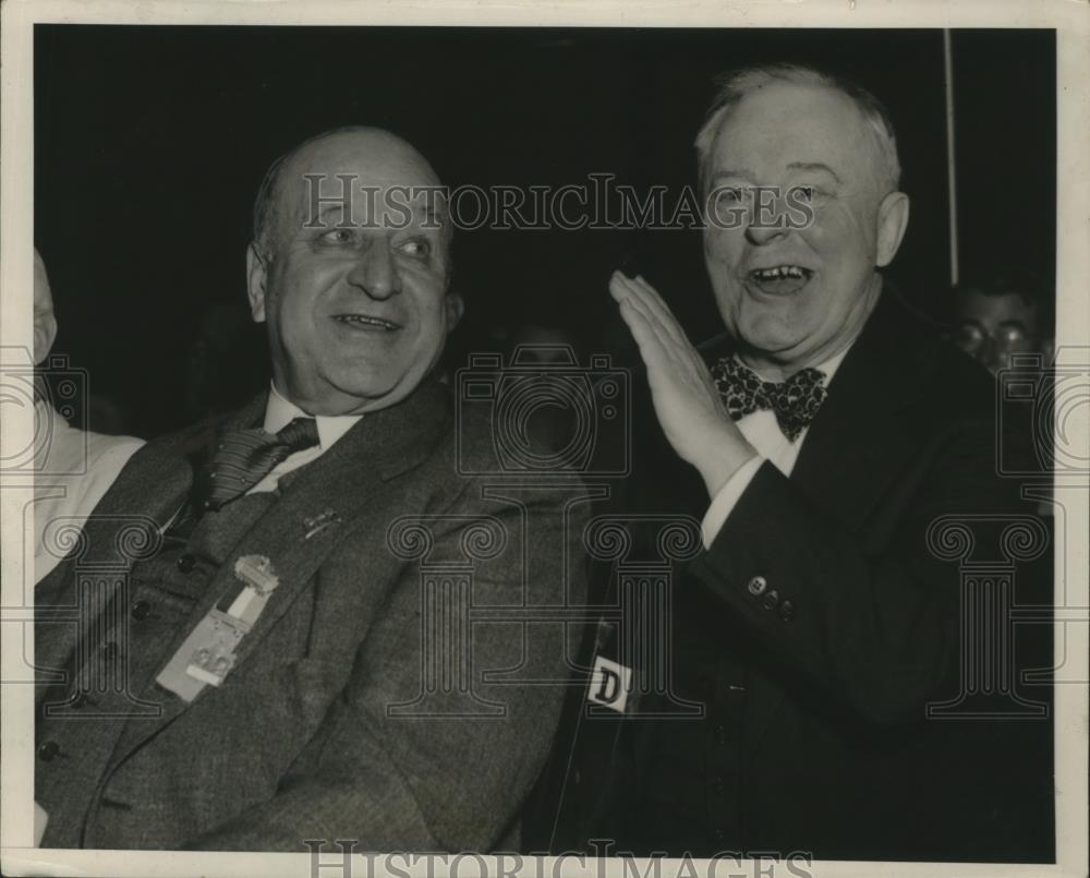 1936 Press Photo Henry J. Allen and William Allen White At GOP Convention - Historic Images