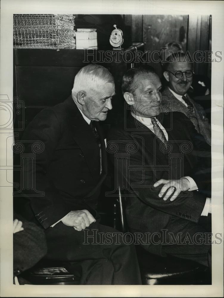 1937 Press Photo Retired Admirals Henry A. Wiley and Emory S. Land - nef61213 - Historic Images