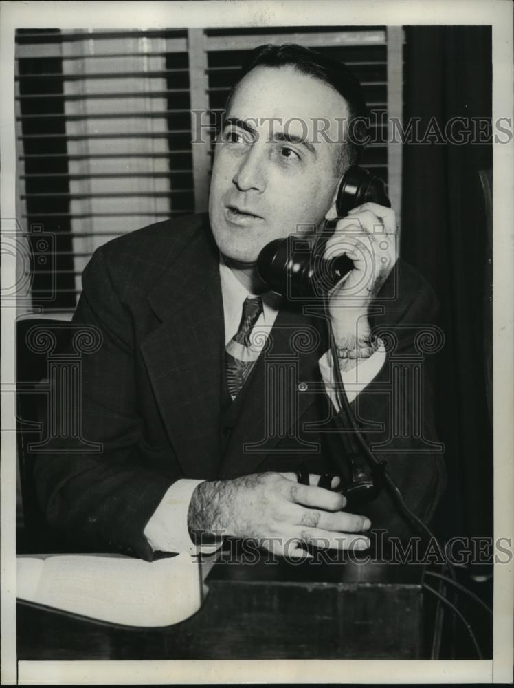 1938 Press Photo Louis Silva Chief Deputy Tax Commissioner of Hawaii - nef61137 - Historic Images