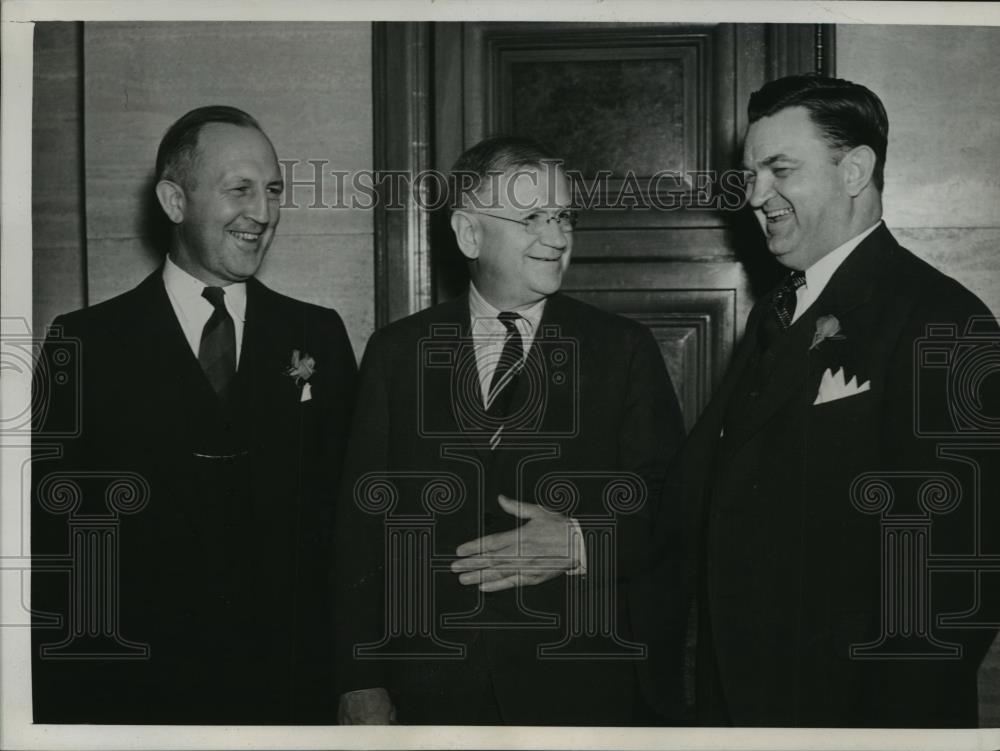 1938 Press Photo Representatives make plans for Mississippi River at a meeting - Historic Images