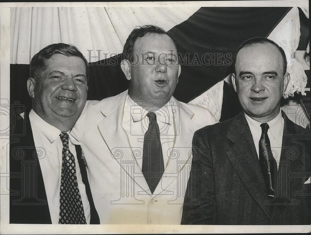 1938 Press Photo Raymond WIllis, Homer Capehart and Dr.Glenn Frank - nef64580 - Historic Images