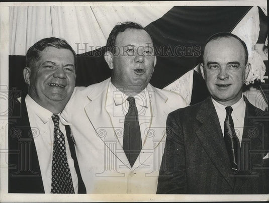 1938 Press Photo Raymond WIllis, Homer Capehart and Dr.Glenn Frank - nef64580 - Historic Images