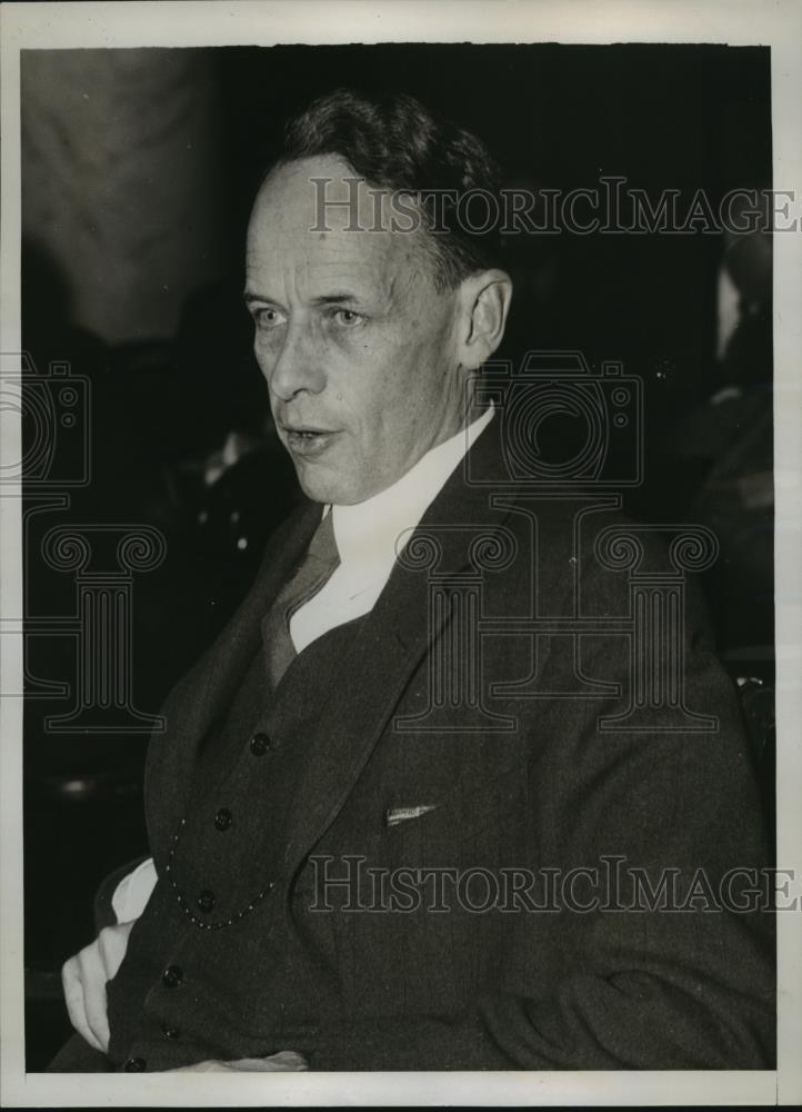 1938 Press Photo Edward L Moreland Testified Before Congressional Comm - Historic Images