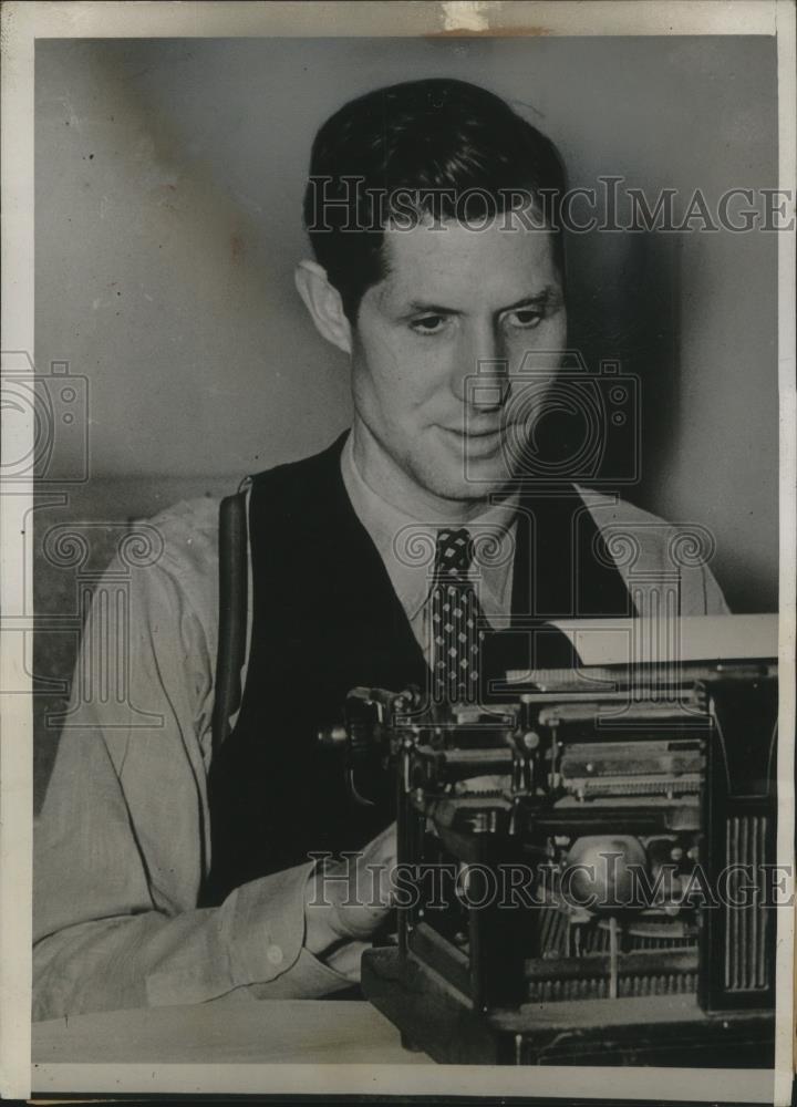 1938 Press Photo Mike Monroney, Oklahoma congressman - nef63047 - Historic Images