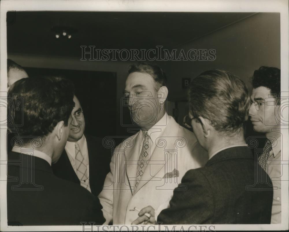 1938 Press Photo James A. Mead discusses possibilities of running for governor - Historic Images