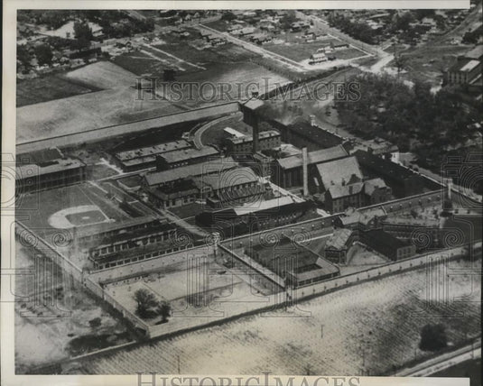 1939 Press Photo Indiana State Penitentiary after Convicts Attempted Escape - Historic Images