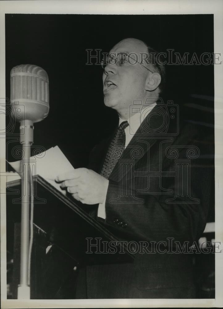 1939 Press Photo Dr F.A. Fridell Delivered Speech at 6th World Baptist Congress - Historic Images