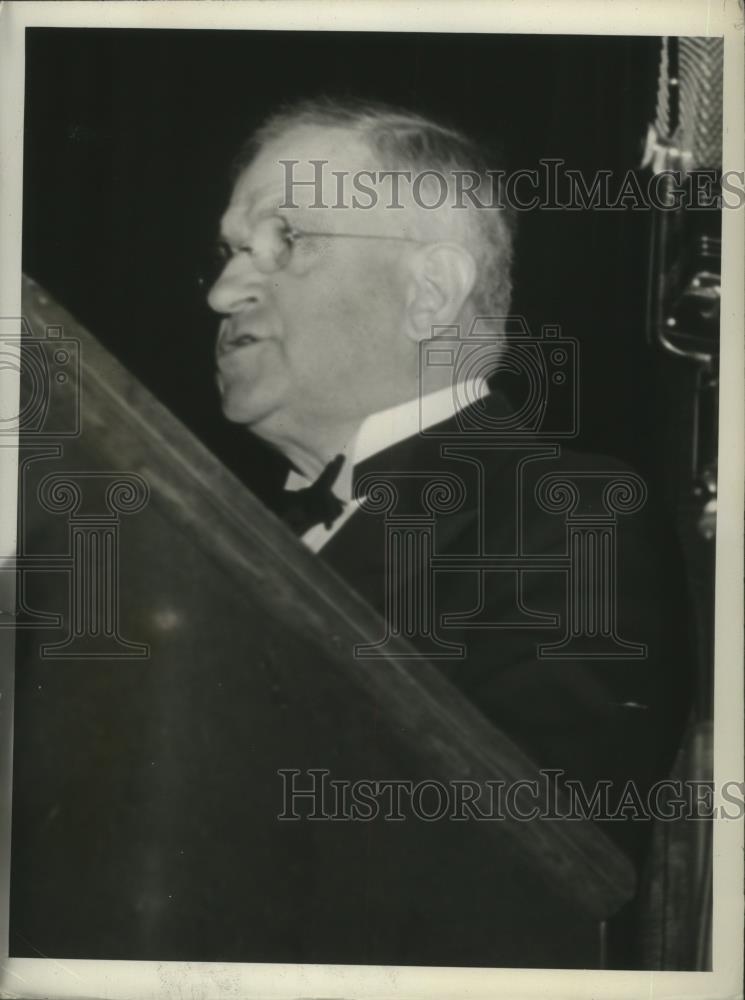 1939 Press Photo Harold Ickes,Interior Sec. addressed Teachers at Convention - Historic Images