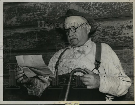 1939 Press Photo Thomas O'Neill Applies for Pension, Inherits $50,000, San Jose - Historic Images