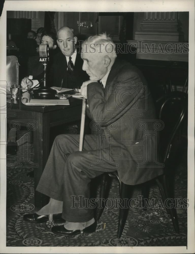 1940 Press Photo Sen.James A.Reed of Missouri at NLRB Investigation - nef59395 - Historic Images
