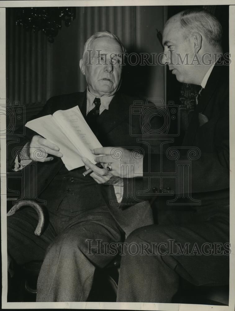 1940 Press Photo Sen.James A.Reed of Missouri and Edmund Toland, Smith Consul - Historic Images