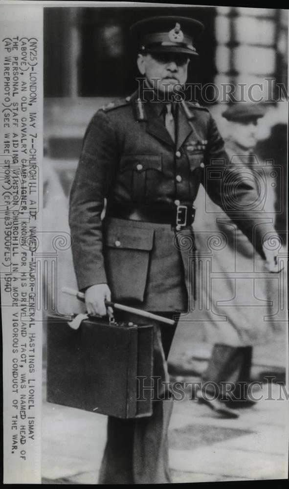 1940 Press Photo Major General Hastings Lionel Ismay - spw02676 - Historic Images
