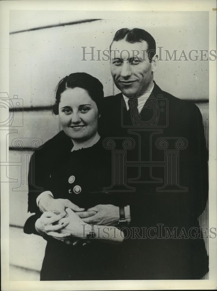 1934 Press Photo Glenn Cunningham Runner for U of Kansas to Marry Margaret Spier - Historic Images