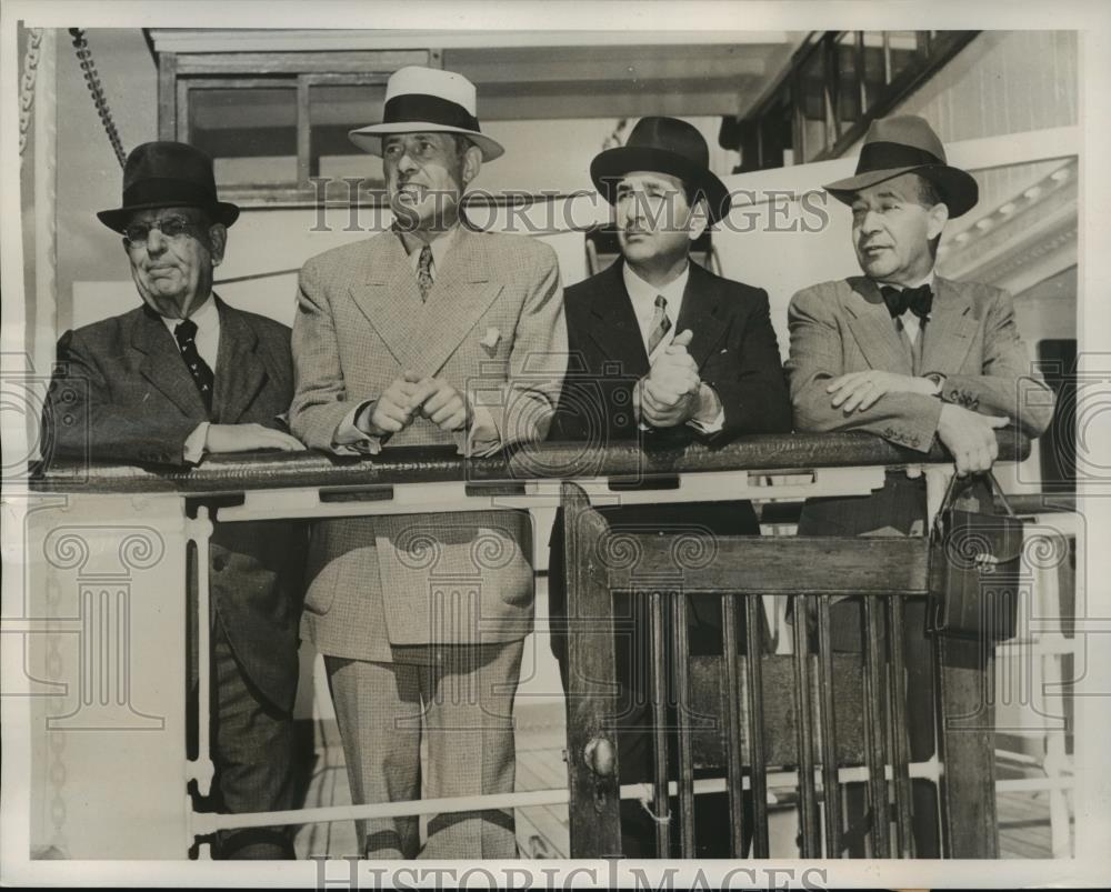1939 Press Photo Brazilian delegation on goodwill tour of states - nef60549 - Historic Images